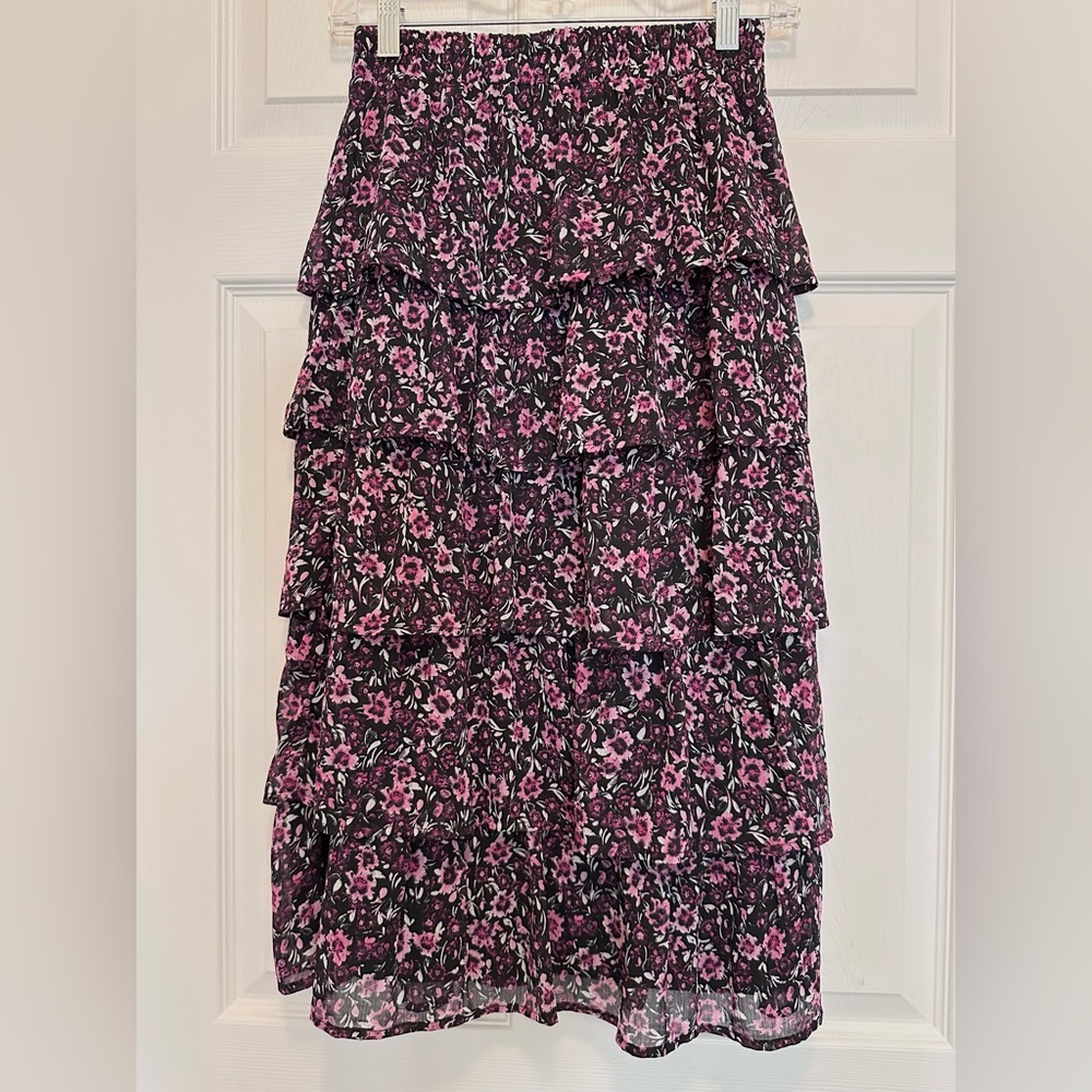 NWT Mon Ami Tiered Floral Skirt